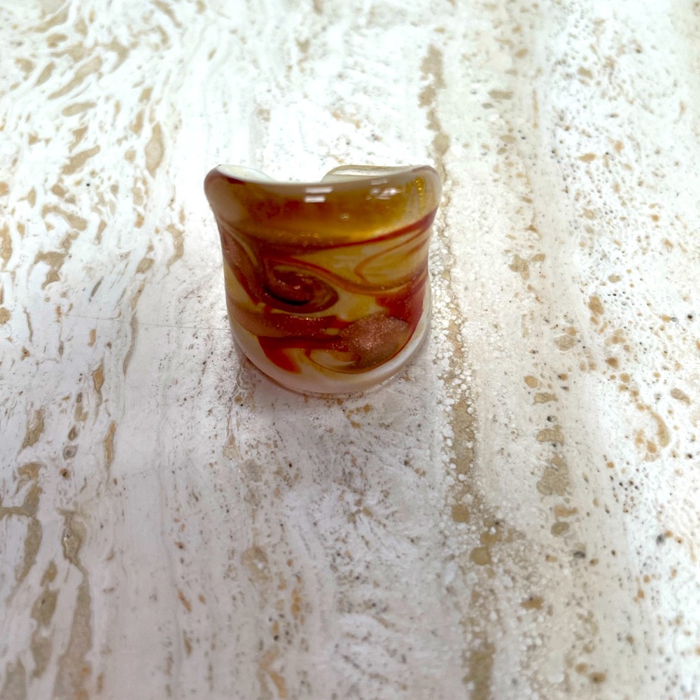 Women’s Murano glass ring from Italy